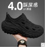 安尚芬洞洞涼鞋男夏天2025新款外穿厚軟底沙灘防滑開(kāi)車(chē)防臭涉水溯溪涼鞋 黑色 42 內長(cháng)（260mm）正碼 曬單實(shí)拍圖