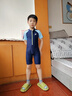 特步兒童泳衣 男童2025新款競速連體游泳衣中大童男孩專(zhuān)業(yè)訓練套裝 泡沫藍 140 /16 建議140-150cm70-85斤 曬單實(shí)拍圖