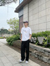 卡賓（CABBEEN）【吸濕速干】夏季薄款直筒褲男2025新款運(yùn)動(dòng)寬松透氣休閑褲子 煤黑色01 L /175/50 曬單實(shí)拍圖