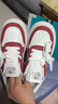 百麗踏【廠(chǎng)牌】品牌內增高女款厚底鞋ins潮百搭小眾款運動(dòng)板鞋 紅色8厘米 38 曬單實(shí)拍圖