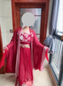 女士漢服繡閣九尾款2025原創(chuàng)神話系列大袖衫訶子裙春秋漢服女套裝 紅色九尾 XL 曬單實拍圖