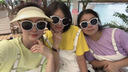 深妍色2025年夏季純棉短袖團(tuán)體多人聚會旅游演出服閨蜜姐妹背帶褲套裝女 套裝：茉莉黃T恤【背帶褲+鏡襪】 L 【上衣L碼+背帶褲XL碼】 曬單實(shí)拍圖