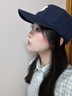 LACKPARD力可派棒球帽女秋冬時(shí)尚新款純棉軟頂鴨舌帽加大加深藏青色均碼 曬單實(shí)拍圖