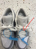 耐克（NIKE）【潮】女鞋板鞋aj1新款低幫運動輕便防滑耐磨休閑籃球鞋子 DC0774-105 白/狼灰 37.5 曬單實拍圖