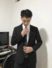 紫魅俏職業(yè)裝女裝套裝男女同款面試西裝正裝長袖西服外套4s店團體工作服 酒紅色(單件女西裝) L 曬單實拍圖