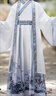 韞舜漢服男童國學(xué)服兒童中國風(fēng)古裝書童服裝幼兒園小學(xué)生演出服 文竹里衣+大袖衫 （男女同款） 140 碼丨適合135-145cm 曬單實拍圖
