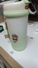 物生物（RELEA）吸管保溫杯女士高顏值咖啡杯316L陶瓷內膽水杯便攜學(xué)生杯子 白梔綠【抗菌陶瓷覆膜】 550ml 曬單實(shí)拍圖