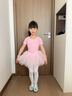 舞東方（E．Dance）兒童舞蹈服長(cháng)袖秋冬季芭蕾舞裙幼兒考級練功服女童中國跳舞裙服裝 粉色【短袖】 120  (高110-120cm 重33-38斤) 曬單實(shí)拍圖