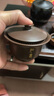 廣西欽州坭興陶手抓蓋碗不燙手家用功夫茶具套裝全孔自帶茶濾蓋碗 祥云浮雕蓋碗【約150ml】 曬單實(shí)拍圖