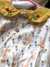 G.DUCKKIDS童裝女童秋裝套裝兒童衣服女寶寶春秋季兔子印花上衣兩件套小女孩 小白兔黃色【春秋款】 90 尺碼1~2歲【 80-90cm】cm 曬單實拍圖