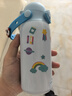 樂扣樂扣（LOCK&LOCK）開學(xué)季小學(xué)生保溫杯上學(xué)專用316L不銹鋼自帶提手兒童水杯子 藍(lán)色 360ml 【附帶貼紙&配件】 曬單實(shí)拍圖