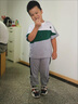 木木屋男童夏季套裝2025新款兒童休閑套裝男大童時尚運動服裝小學生衣服 男童薄款短袖套裝-墨綠色 160 適合150-160cm年齡12-13歲 曬單實拍圖
