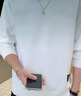 花花公子（PLAYBOY）衛(wèi)衣男春秋季長袖T恤男士休閑寬松潮流外套男裝上衣服 白灰 4XL 曬單實拍圖