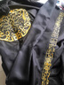 語森憶唐制漢服圓領(lǐng)袍男漢服男裝黑色圓領(lǐng)袍唐朝官服復(fù)原古風(fēng)長袍中國風(fēng) 黑色圓領(lǐng)袍+假領(lǐng)+腰封_(折扇 S 曬單實拍圖