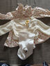 G.DUCKKIDS小黃鴨童裝兒童套裝女童秋裝套裝1-3歲女寶寶衣服嬰兒秋天裙子褲 FQ069 粉紅色三件套 100 尺碼2~3歲【 90-100cm】cm 曬單實(shí)拍圖