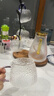 青蘋果 錘紋水杯簡(jiǎn)約杯子帶把泡茶杯客廳家用耐熱玻璃杯清新森系牛奶杯 四色冰晶杯+錘紋壺+實(shí)木一體杯架 曬單實(shí)拍圖