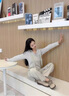 蔓爾依休閑褲女裝春季套裝2025新款慵懶風(fēng)小個(gè)子穿搭衛(wèi)衣闊腿工裝背帶褲 內(nèi)搭衛(wèi)衣+背帶褲 M 曬單實(shí)拍圖