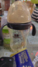 貝因愛（BEIYINAI）PPSU廣口嬰兒滑蓋奶瓶鴨嘴吸管杯學(xué)飲杯6個(gè)月以上寶寶喝水喝奶杯 【奶瓶+水杯頭】 300ml 納米銀色 曬單實(shí)拍圖