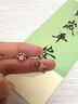 苗秀一鹿有你雪花小鹿耳釘女森系小清新耳環(huán)可愛(ài)氣質(zhì)不對稱(chēng)耳飾送女友 雪花麋鹿耳釘-玫瑰金 曬單實(shí)拍圖