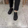 意利·零度潮輕奢男鞋運動板鞋男秋季網面透氣防臭一腳蹬懶人鞋輕便軟底休閑鞋 118-23黑色 【品牌男鞋】限量款 42 【標準皮鞋碼】 曬單實拍圖