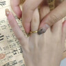 中國珠寶黃金戒指足金999情侶對(duì)戒冰川指環(huán)表白男女款結(jié)婚送老婆生日禮物 女款 1.35g 玫瑰禮盒+可刻字+賀卡代寫 曬單實(shí)拍圖