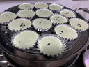 云舵一次性菊花盞缽仔糕碗蒸錫紙杯擺攤商用專用蛋撻托砵仔糕烘焙模具 菊花盞缽仔糕模具100個 曬單實拍圖