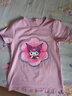 G.DUCKKIDS變圖案衣服女童變臉T恤夏天小孩庫洛米變色亮片童裝棉質(zhì)短袖愛(ài)沙t 紫-庫洛米變玉桂狗 130碼 曬單實(shí)拍圖
