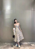 艾柔丹碎花吊帶連衣裙套裝兩件套女裝夏天顯瘦女士長裙子女夏季2025新款 開衫+裙子 S 曬單實(shí)拍圖
