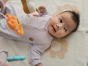 【哈衣兩件裝】新生嬰兒兒連體衣春秋套裝衣服初生寶寶無(wú)骨哈衣 2件-春秋直襟(彩樹葉+紫繡標(biāo)) 73cm （16-18斤以內(nèi)） 曬單實(shí)拍圖