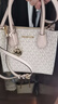 MICHAEL KORS【品牌直供】mk女包MERCER女士輕奢手提斜挎包禮物女送禮 35S1GM9M2B PWD BLSH MLT香草 曬單實(shí)拍圖