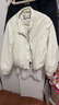 美洋（MEIYANG）舒適區棉服云感尼龍防潑水新雪麗保暖短棉衣外套U 白色 L 曬單實(shí)拍圖