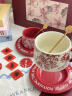 造物豬咖啡杯套裝禮盒杯子對(duì)杯輕奢高級(jí)訂婚結(jié)婚新婚禮物送新人新娘閨蜜 假日玫瑰咖啡杯 4件套 260ml 曬單實(shí)拍圖