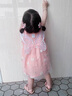 G.DUCKKIDS嬰兒衣服夏裝棉質(zhì)無(wú)袖連衣裙3女寶寶ins風(fēng)吊帶裙周歲禮服公主裙夏 粉色  90 cm 曬單實(shí)拍圖