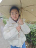 三彩三彩2024冬季新款白鴨絨連帽立領(lǐng)短款羽絨服面包服保暖寬松女 曬單實(shí)拍圖