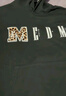 MEDM動(dòng)物紋理logo魔術(shù)貼衛(wèi)衣男秋季套頭上衣美式嘻哈休閑帽衫 黑色 S 曬單實(shí)拍圖