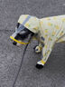 E7 生活小狗雨衣服四腳防水全包比熊小型犬寵物雨天遛狗防臟神器12-16斤 雨衣（包腳-包尾-可牽引）XL 曬單實拍圖