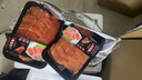 國產(chǎn)新疆冰鮮三文魚刺身中段生吃正宗日料三文魚鮮切塊壽司生魚片 去皮切片400g二盒【附醬油芥末】 曬單實拍圖