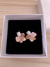 KASIYU2025新款春季新款時(shí)尚甜美百搭人造珍珠五瓣花耳釘女輕奢高級耳環(huán) 五瓣花耳釘 曬單實(shí)拍圖
