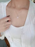 熹玉嵐莫比烏斯莫桑鉆純銀項鏈女S999足銀吊墜首飾品小眾生日禮物送女友 S999銀*莫桑石*證書*玫瑰禮盒 曬單實拍圖