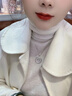 陌阡雪999足銀八寶羅盤肖邦鏈女轉(zhuǎn)動實心鏤空吊墜鏈招財轉(zhuǎn)運男女款禮物 轉(zhuǎn)運羅盤+銀鏈（約7克） （贈禮盒+證書） 曬單實拍圖
