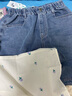 茵曼女童牛仔短褲后袋logo刺繡2025夏季兒童中大童寬松休閑五分褲 牛仔藍(lán) 170 曬單實(shí)拍圖