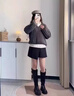 VEOX法式花邊內(nèi)搭襯衫領無袖襯衣女西裝打底衫洋氣背心寬松精紡上衣 白色:楓葉 M :85-105斤 曬單實拍圖