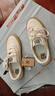 VISION STREET WEAR 官方 FLAT TOP經典復古多色低幫翻毛皮帆布滑板鞋男女百搭多色 米白色 44 曬單實拍圖