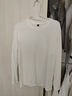 唐獅長(cháng)袖T恤男25春秋新款純色上衣男圓領(lǐng)內搭打底衫 B款/白色 M 曬單實(shí)拍圖