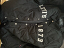 Levi's李維斯情侶同款字母印花翻領(lǐng)寬松美式復(fù)古休閑時(shí)尚夾棉外套 黑色 M 曬單實(shí)拍圖
