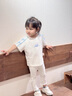班喜迪女童褲子夏裝2025新款女寶寶喇叭褲童裝七分褲夏季兒童薄款打底褲 白色 100 曬單實(shí)拍圖