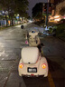 愛瑪電動三輪車摩登Q30家用小型電動車老年代步親子小三輪接送孩子 【奶昔白】60V20AH鉛酸電池 曬單實拍圖
