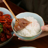 青澹汝窯碗餐具景德鎮(zhèn)瓷器全手工圓明飯碗 圓明飯碗370ml 曬單實拍圖