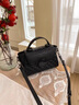 Reessy奢侈品牌包包女包2025新款真皮大容量手提包單肩斜挎包 黑色 曬單實(shí)拍圖