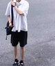 楠笙記日系棕色男士學(xué)生夏季款闊腿大碼寬松工裝休閑百搭西裝短五分褲子 咖色 XL 曬單實(shí)拍圖